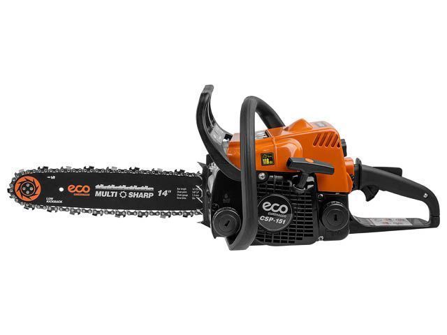 Бензопила  CSP-151 шина 35 см (14"), 3/8" LP, 1.3 mm, 50 зв. (1.50 кВт, 2.0 л.с., 31.8 см3, вес 4.9 кг) ECO EC1571-7