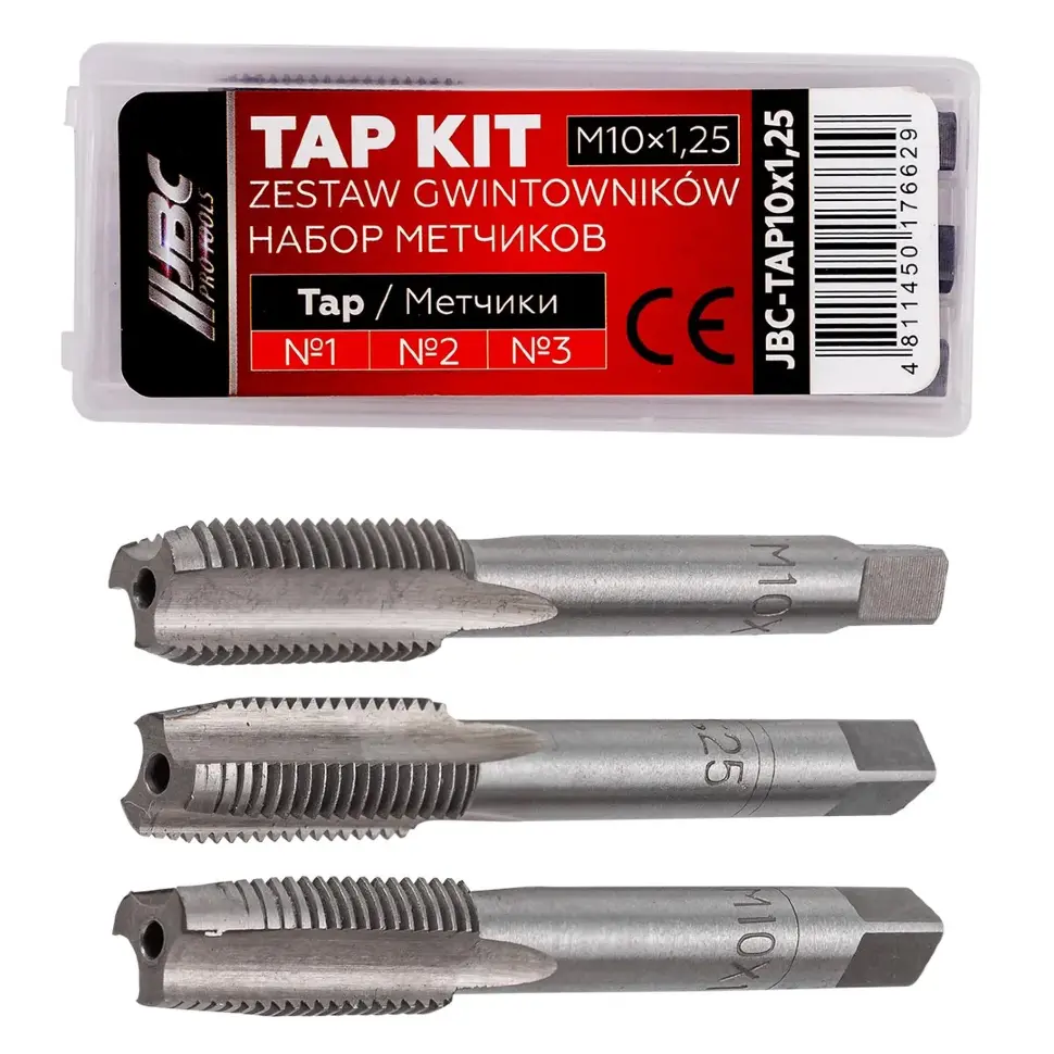 Метчик M10x1,25 (3шт)  JBC JBC-TAP10x1,25
