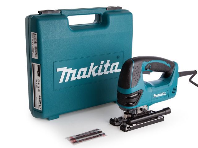 Лобзик электрический 720Вт, пропил до 135мм, в чемодане, + набор пилок  ...MAKITA 4350FCT