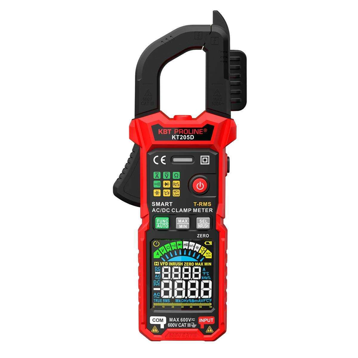 Токовые клещи цифровые КТ 205D серия PROLINE КВТ 90386