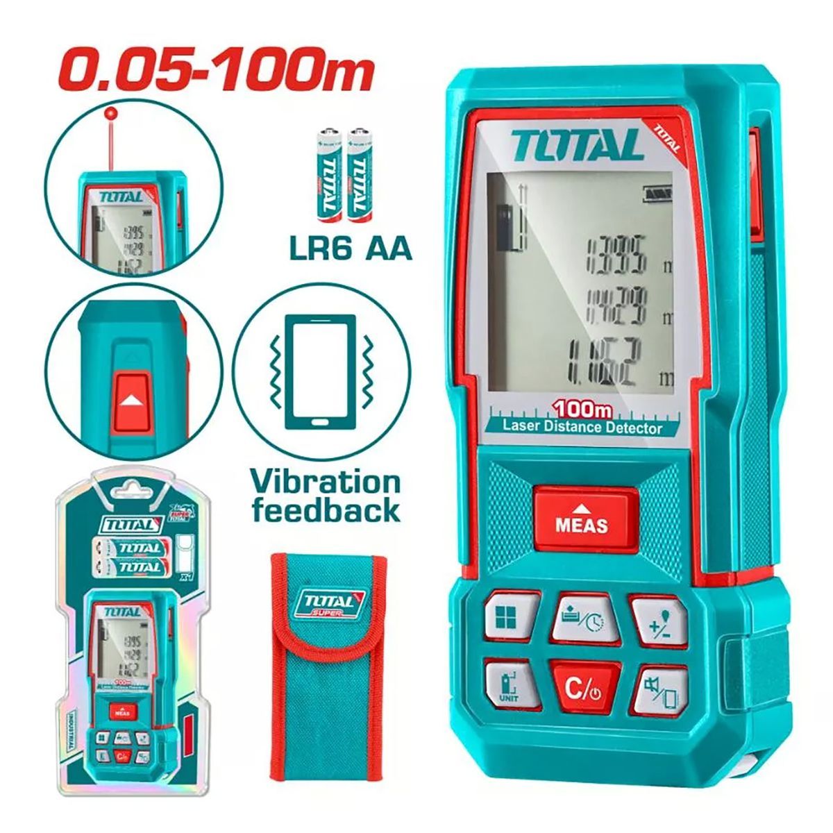 Дальномер лазерный  TOTAL TMT51036