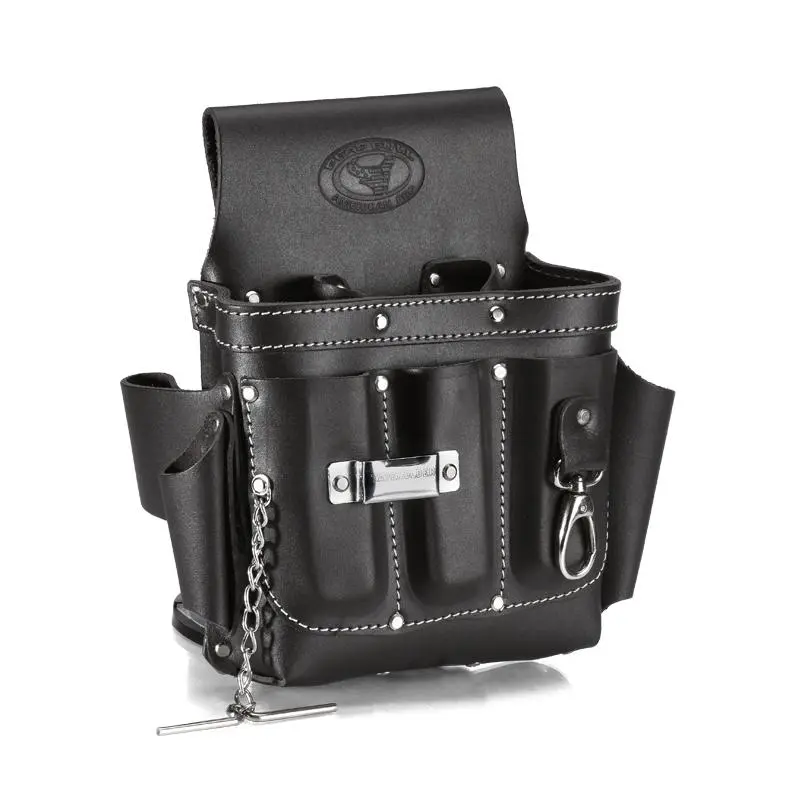 Сумка кожаная поясная без ремня СК-9 серия DEAD BULL (КВТ) КВТ 78430