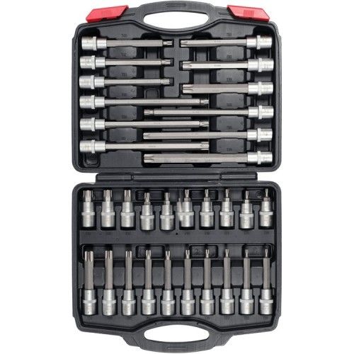 Головки 1/2"- вставки набор TORX T20-T70 (набор 32шт) CrV  YATO YT-77541