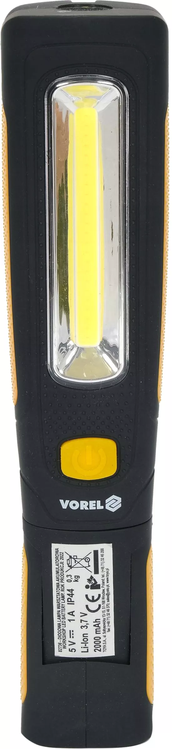 Фонарь светодиодный (5+3W, 300/170lm, 2000mAh)   VOREL 82736