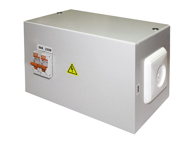 Ящик с понижающим трансформатором ЯТП-0,25 220/36-2авт.,  TDM SQ1601-0005