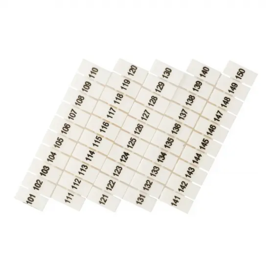 Маркеры для JXB-ST/Push-in 2,5 с нумерацией 100-150 (100 шт.)