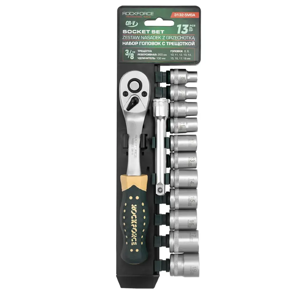 Набор инструментов 13пр., 3/8" RockFORCE Rock FORCE RF-3132-5MSA