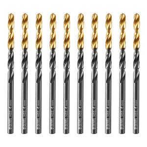 Сверло по металлу, 4.8 мм, HSS-Tin, Golden Tip, 10 шт.  DENZEL 717212