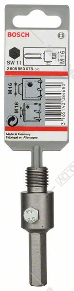 Адаптер для коронок по бетону 80 мм (с HEX на М16), BOSCH 2.608.550.078