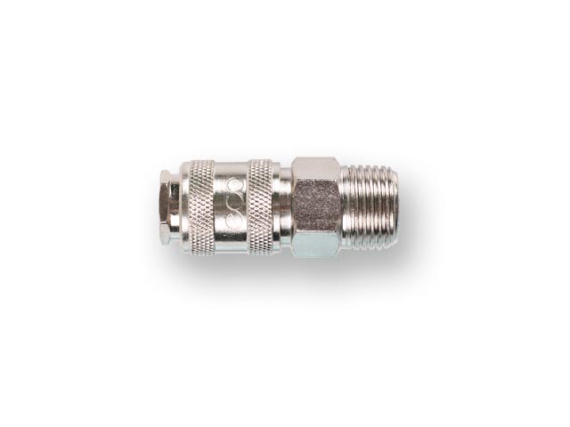 Соединение быстросъемное МАМА х наружная резьба 1/2" (сталь), ECO AS-F/MT12