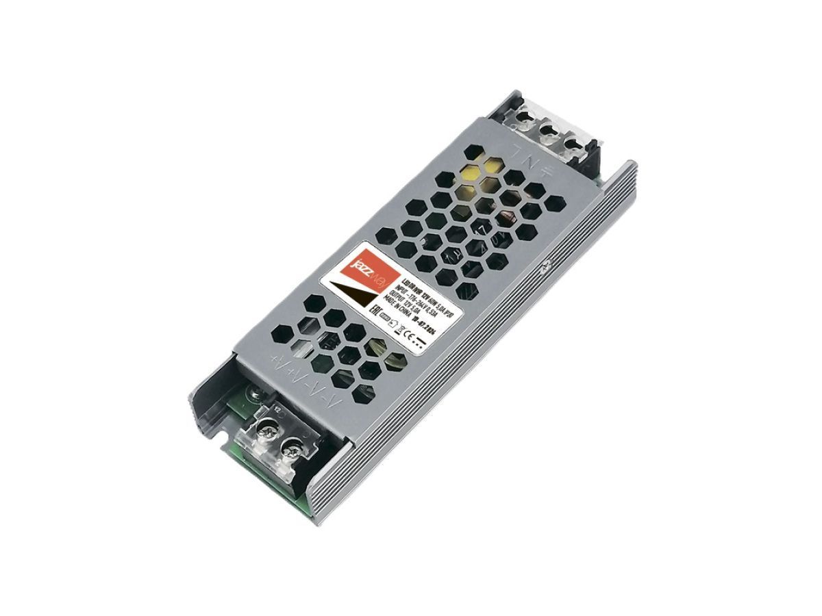 Драйвер LED DRIVER для ленты светодиод.12V, 60W, 5,0A, IP20  (Блок питания)  ...JAZZWAY 5059948