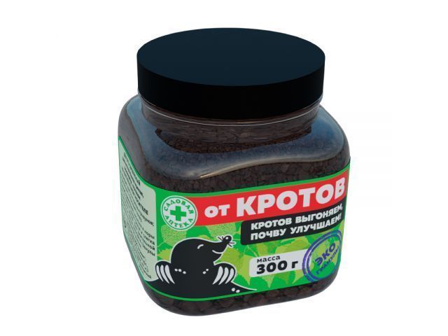 Средство для отпугивания кротов, землероек, полевок (гранулы) 300 г АГРОВИТ 4603646008902
