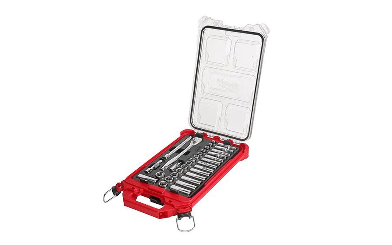 Набор__Головки 3/8" 6-19 мм (32 шт) с трещоткой (в органайзере PACKOUT) MILWAUKEE ...Milwaukee 4932478813