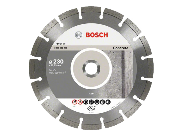 Алмазный круг 230х22 mm бетон Professional BOSCH 2608602200