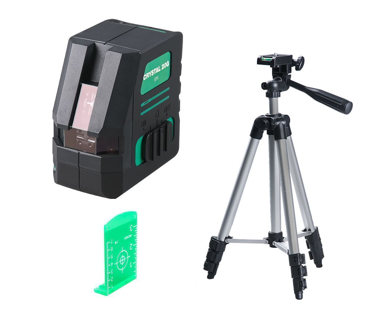 Уровень лазерный  Crystal 20G VH Set с набором аксессуаров (зеленый луч)...FUBAG 31628
