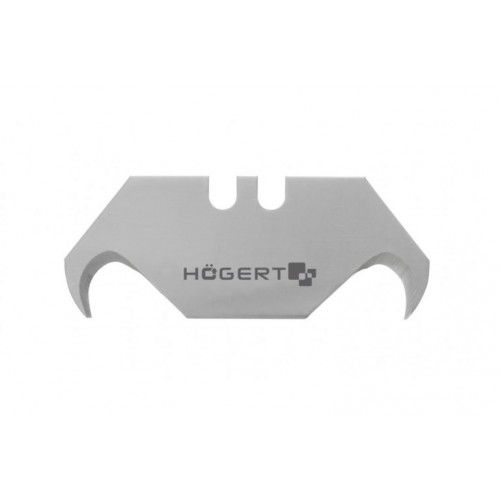Лезвия сменные для ножа трапециевидные крючкообразные 19мм SK5 (5шт)  ...HOEGERT HT4C668