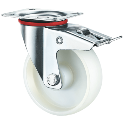 Колесо поворотное полипропилен SRCnb 42 100 мм с тормозом (F), шт TOR 1047574