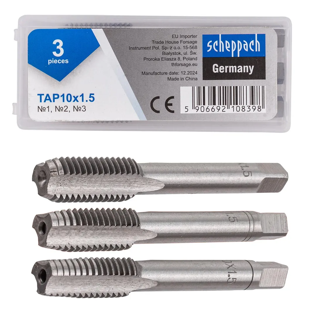 Метчик M10x1,5 (3шт)  Scheppach Sch-TAP10x1,5
