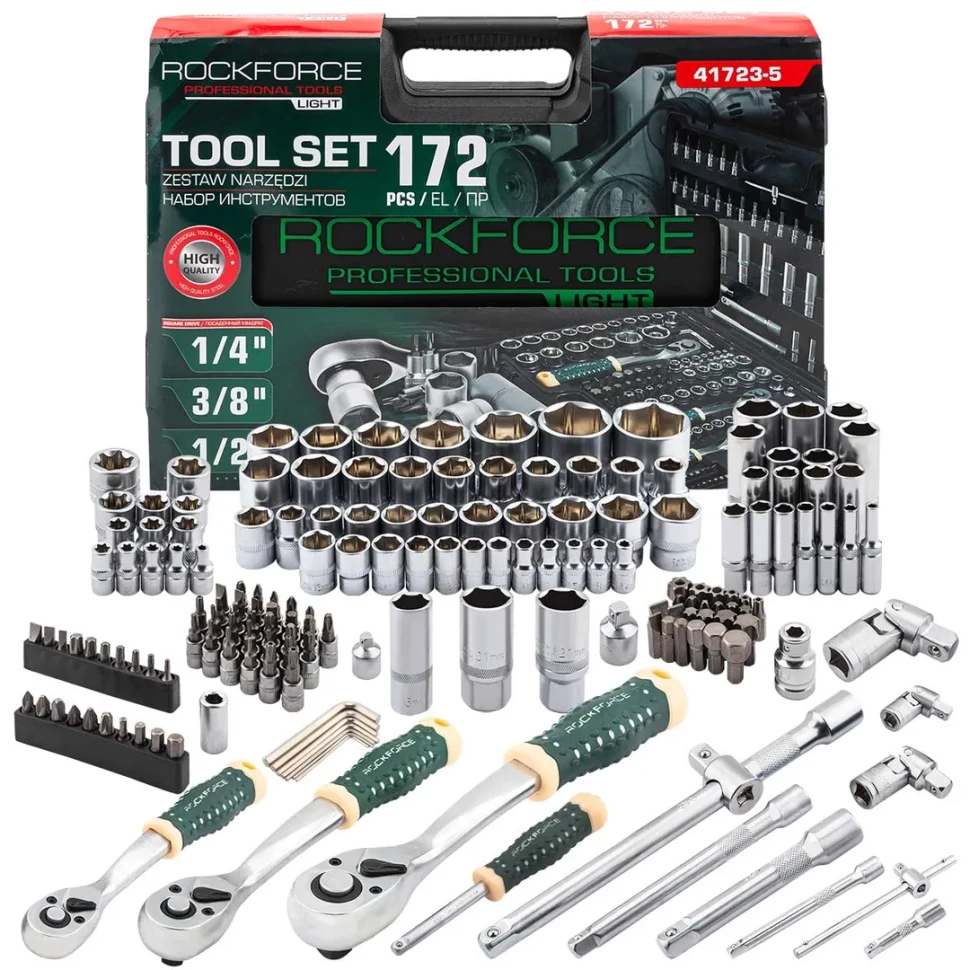 Набор инструментов 172пр. 1/4''3/8''1/2''6гр RockFORCE LIGHT Rock FORCE RF LIGHT-41723-5
