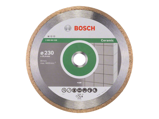 Алмазный круг 230х25.4mm керамика Professional BOSCH 2608602538