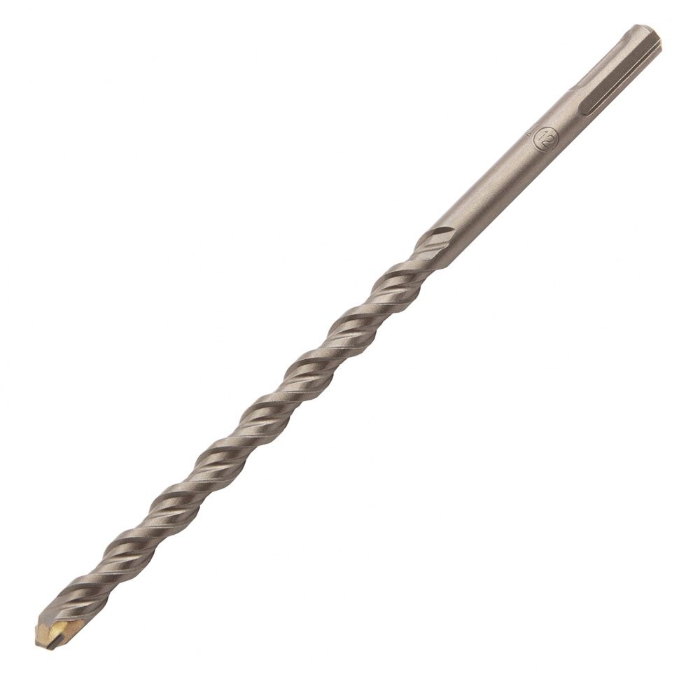 Бур по бетону, двойная спираль, Cobalt W-tip, 12x210 mm, SDS PLUS Denzel 705024