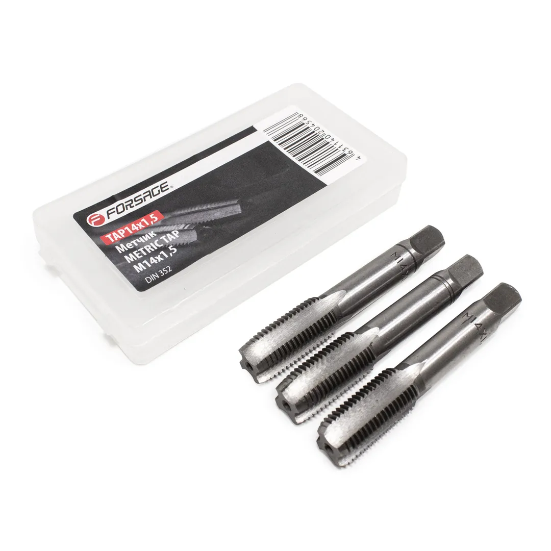 Метчик M14x1,5 (3шт)  Forsage F-TAP14x1,5