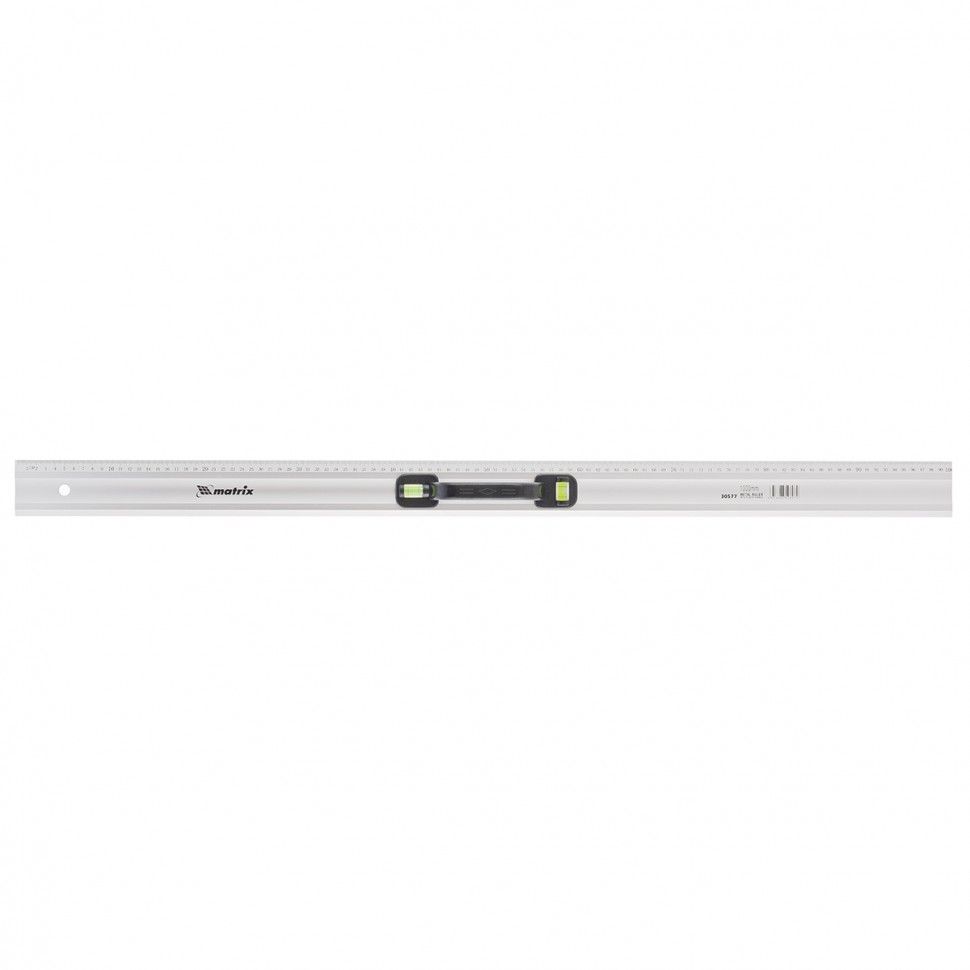 Линейка-уровень, 1000 мм, металлическая, пластмассовая ручка 2 глазка  ...Matrix 30577