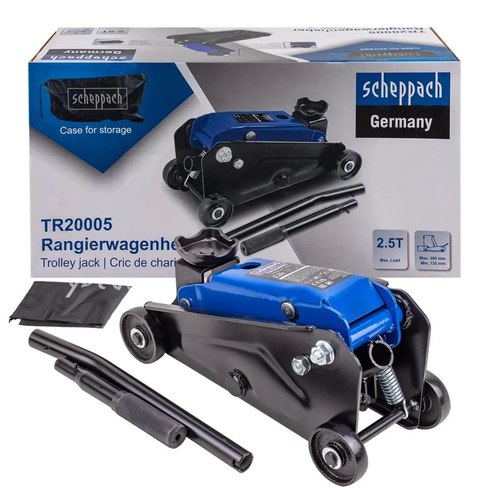 Домкрат подкатной гидравлический 2,5т  Scheppach Sch-TR20005