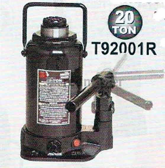 Домкрат бутылочный с клапаном 20т (h215-457mm) вращающая ручка Torin T92001R