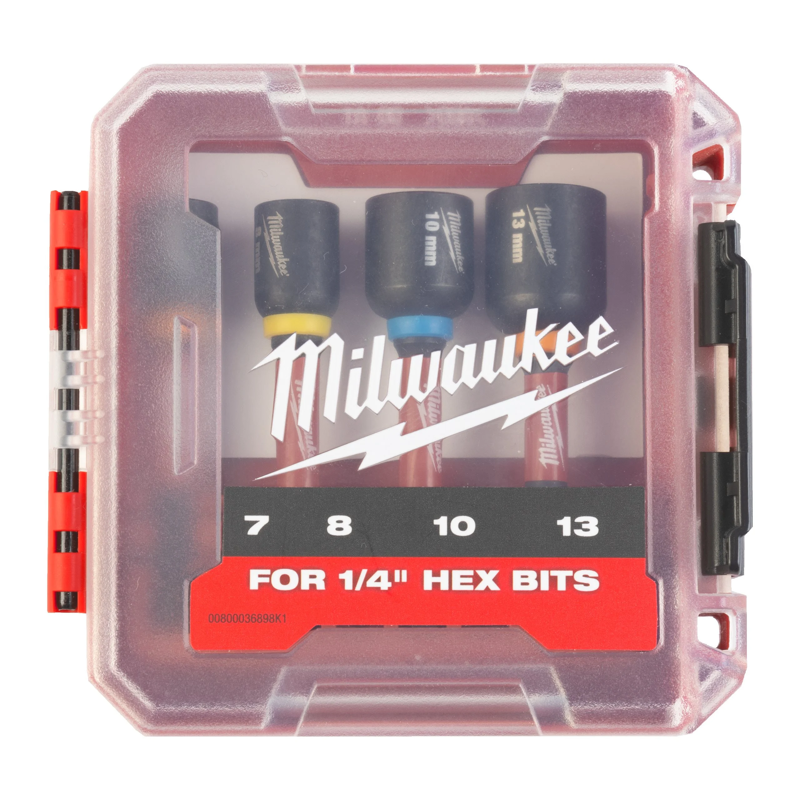 Набор торцовых ударных насадок 7-13 мм (1/4" / 4 шт) Shockwave Impact Duty Milwaukee 4932492445