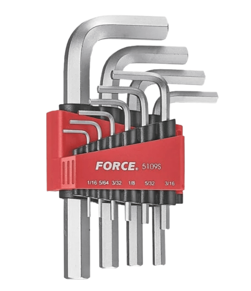 Набор ключей  шестигранных,с 1/16" до 1/2", 10 пр. дюймовых Force 5109S