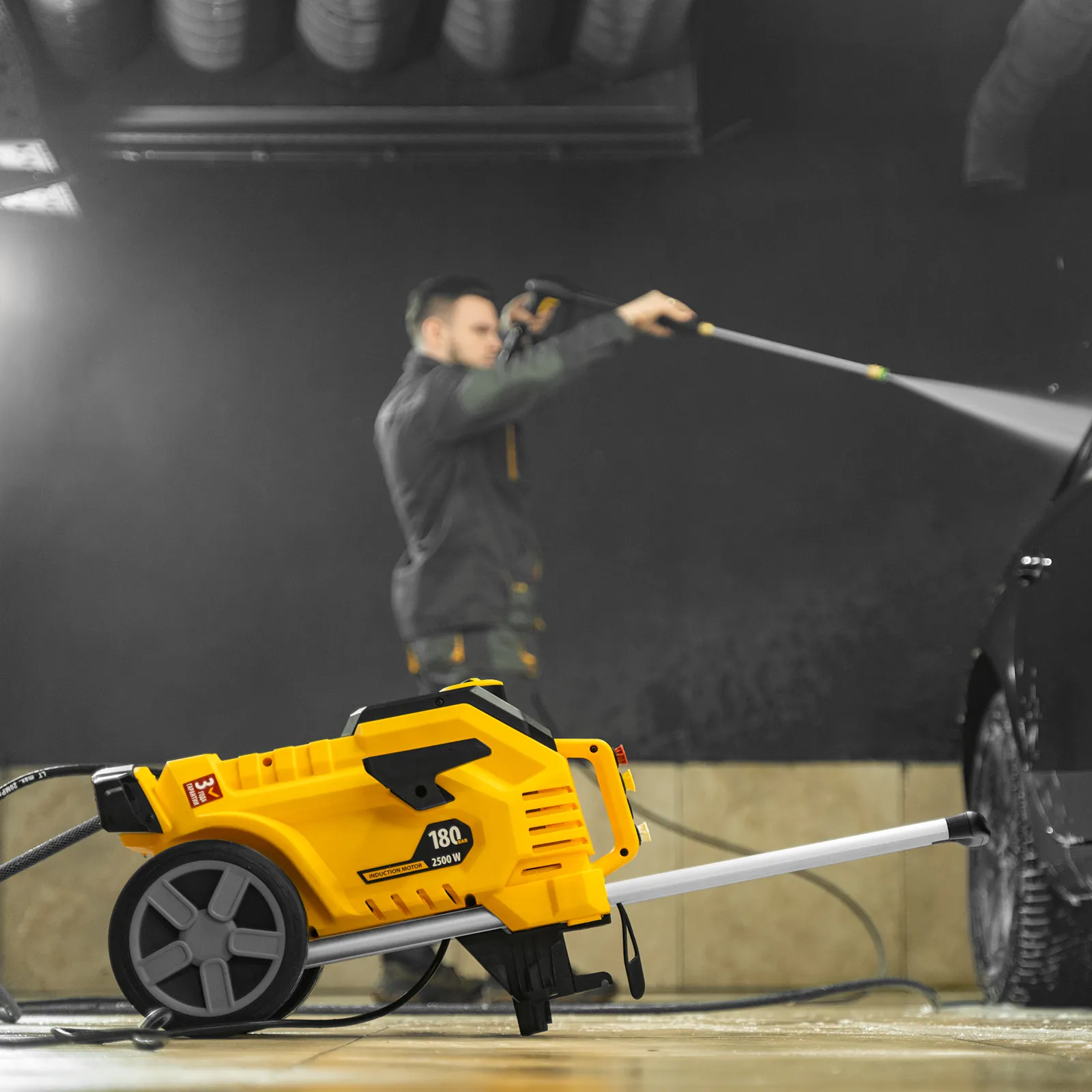 Моечная машина высокого давления K 70 Power, 2500 Вт, 180 бар, 600 л/ч, асинх. двиг. DENZEL 58272