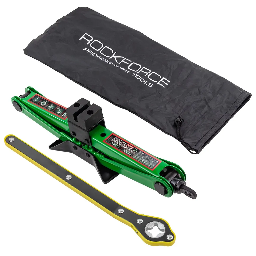 Домкрат механический "ромб" 2т RockFORCE Rock FORCE RF-10152A