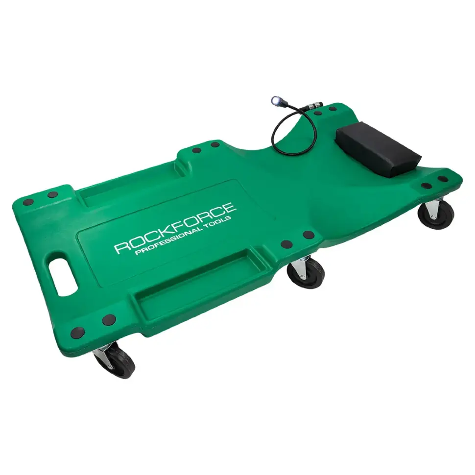 Лежак пластиковый подкатной на 6-ти колесах RockFORCE RF-TRH6802-2