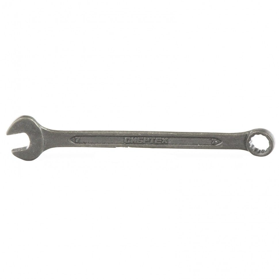 Ключ комбинированый, 7 mm, CrV, фосфатированный, ГОСТ 16983  Сибртех 14902