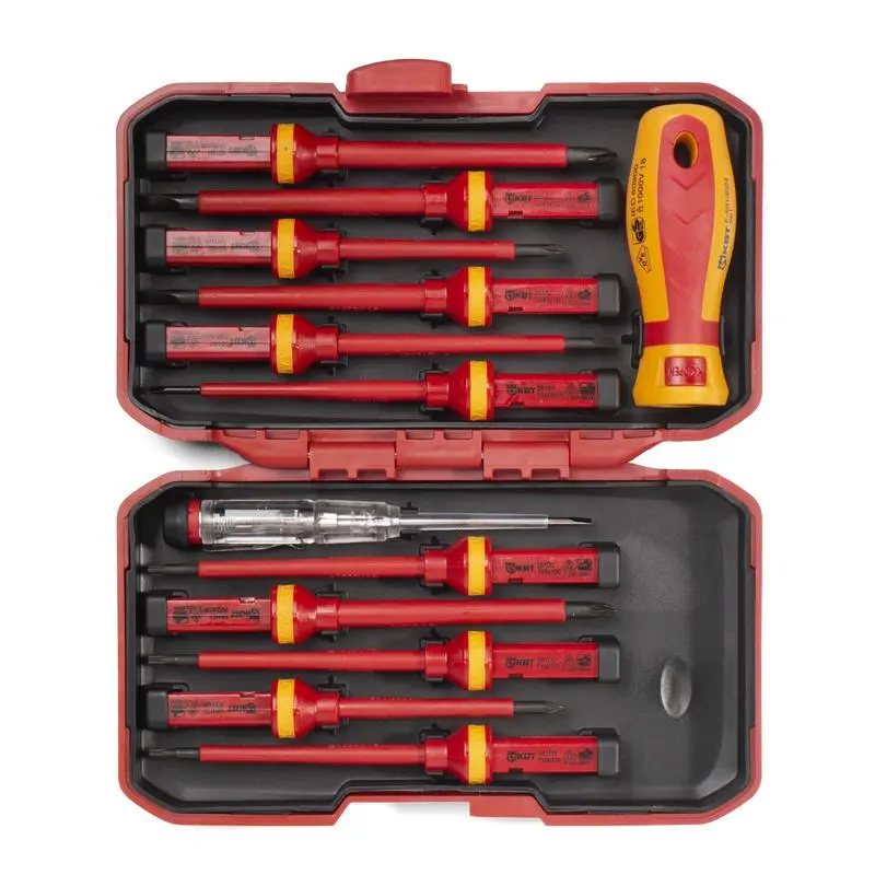 Отвертка диэлектрическая со сменными битами НИО-4412 серия ПРОФИ ()  ...КВТ 78615