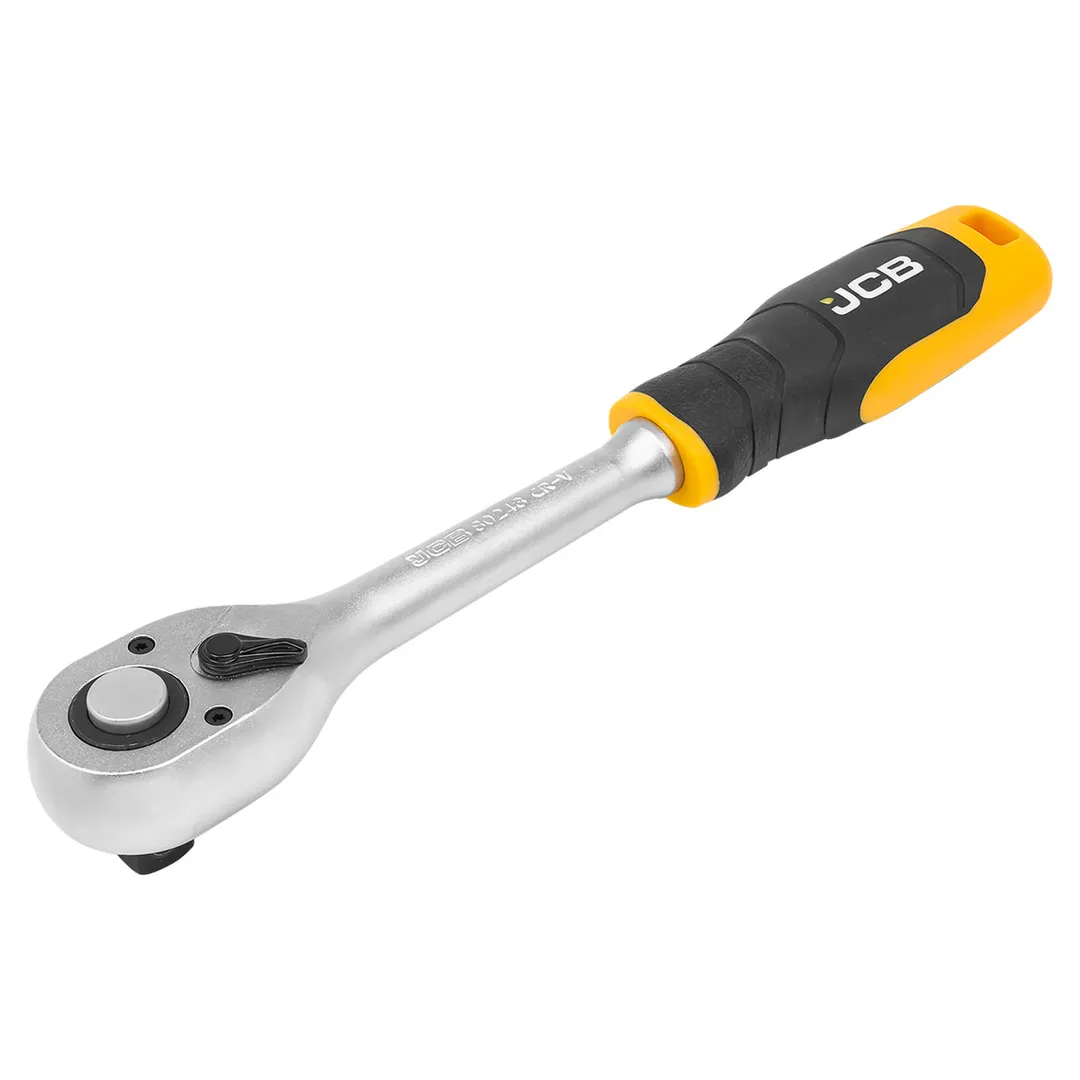 Трещотка реверсивная с резиновой ручкой 1/2''  JCB JCB-80243