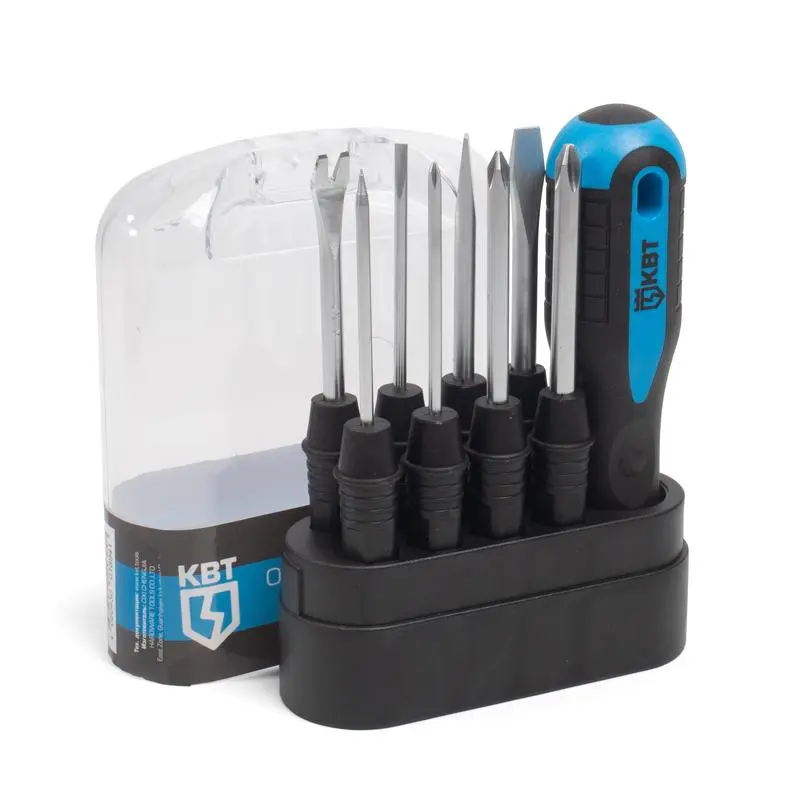 Набор отверток со сменными стержнями НО-9 серия МАСТЕР (КВТ) КВТ 78708