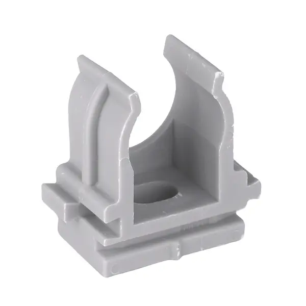 Крепеж-клипса для ручного монтажа d16 мм (10 шт) серая-Plast EKF derj-z-16sn-r