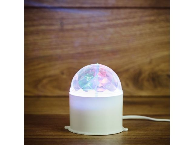 Диско-лампа светодиодная в компактном корпусе, 230 В ( Класс защиты 3, IP20) NEON-NIGHT 601-252