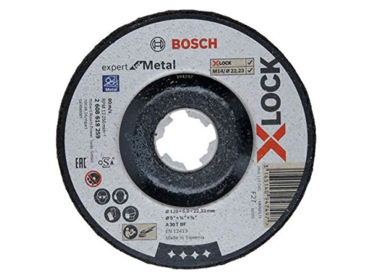 Круг отрезной 125x6.0x22.2 mm для металла X-LOCK Expert for Metal (прямой) BOSCH 2608619259