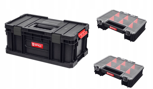 Набор ящиков для инструментов QBRICK System TWO ToolBox Plus + 2 TWO Organiser Multi (черный) QBRICK Z251606PG001