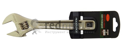 Ключ разводной Profi CRV 6"-150мм (захват 0-20мм)  Rock FORCE RF-649150