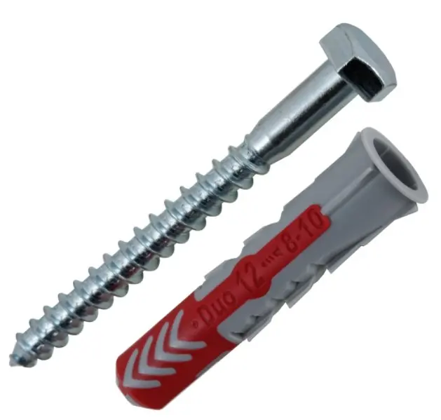 Дюбель распорный DUOPOWER 12x60 с саморезом ( 2шт упак.) Fischer 537665f