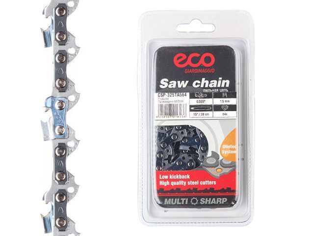 Цепь 38 см 15" 0.325" 1.5 mm 64 звеньев ECO CSP-325TA564