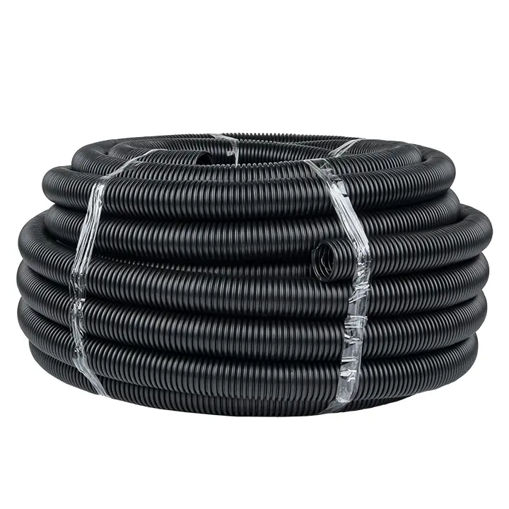 Труба гофр. ПНД с протяжкой d63 мм (15 м) черная-Plast EKF tpnd-63n Труба гофр. ПНД с протяжкой d63 мм (15 м) черная-Plast EKF tpnd-63n