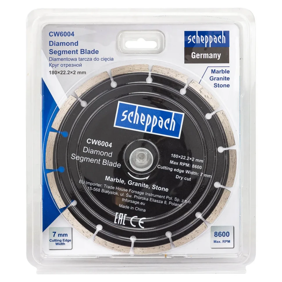 Круг отрезной 180*22,2*2мм  Scheppach Sch-CW6004