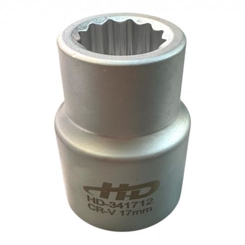 Головка торцевая 3/4" 12гр. 17мм L50мм CrV H-D HD-341712