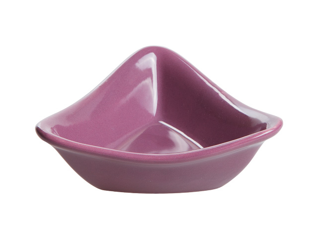 Салатник керамический, 132 mm, треугольный, серия Адана, фиолетовый  ...PERFECTO LINEA 18-153498