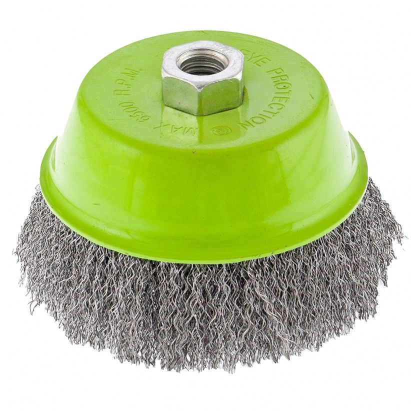 Щетка для УШМ, 125 мм, М14, "чашка", витая проволока 0.3 мм Сибртех 746067